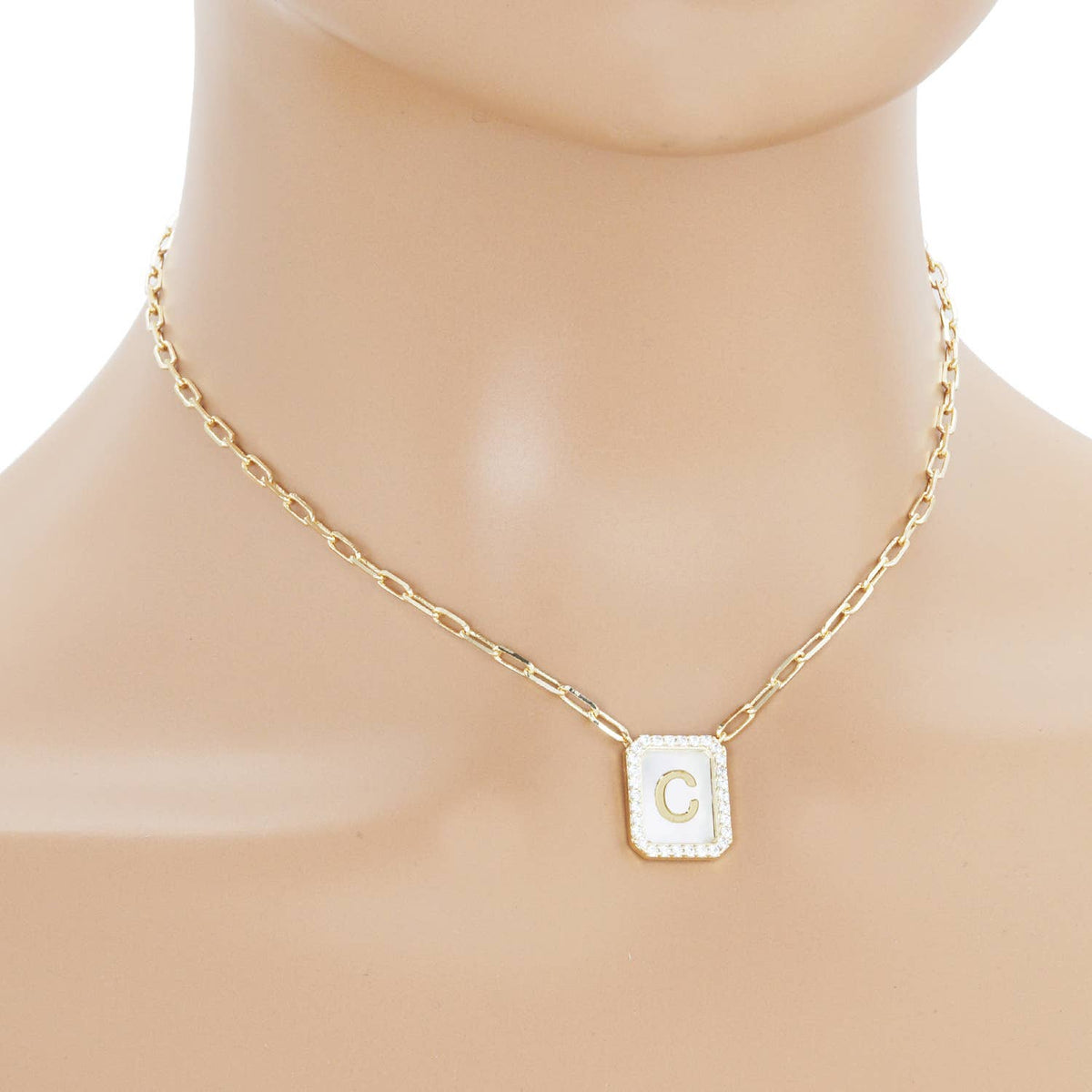 Gold Plated Initial Necklace
