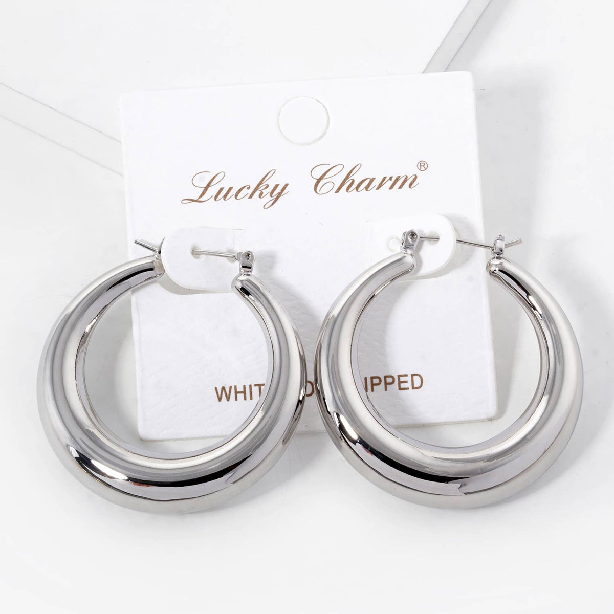 Chunky Dome Hoop Earrings