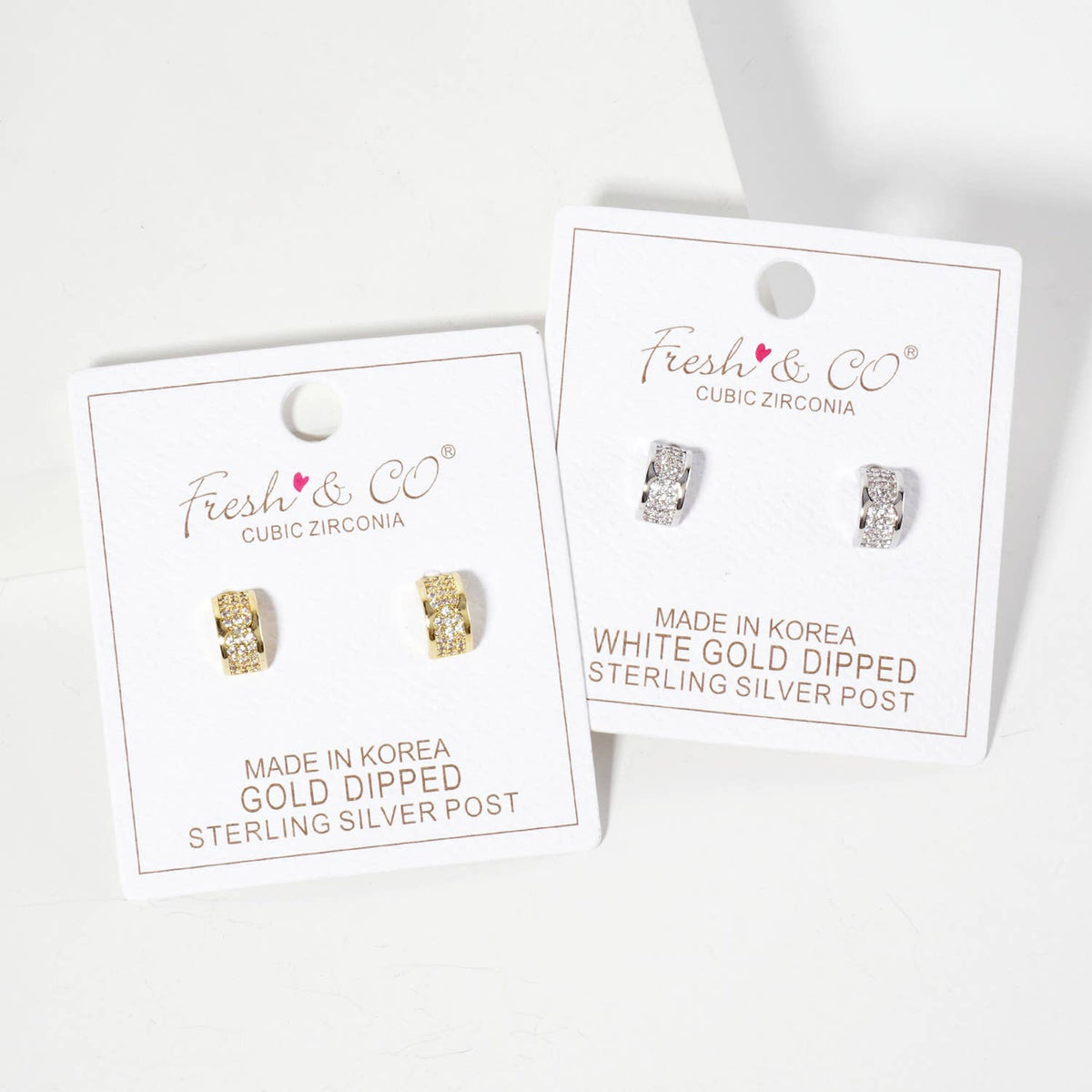 Minimalist 9mm Half-Circle18K-Gold-Dipped Stud Earrings