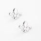 Gold Plated Bold Fleur De Lis Post Earrings