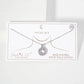 Intricate Pave-Set Door-Knocker Pendant Necklace