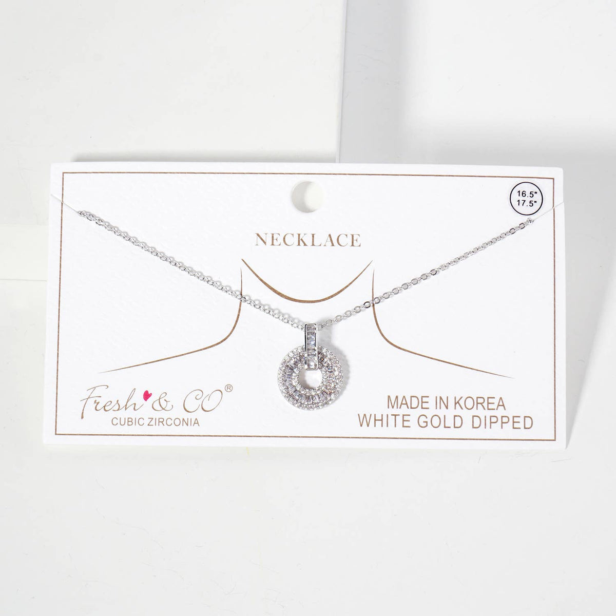 Intricate Pave-Set Door-Knocker Pendant Necklace
