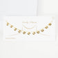 Gold Plated Chain w/ Dangling Hearts Necklace