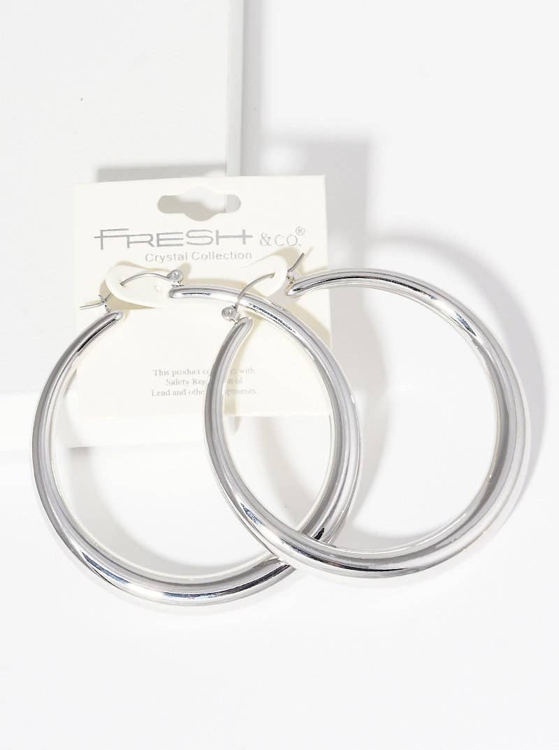 Gold Plated Thin Hoop Earrings