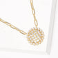 Freshwater Pearl Outline Necklace