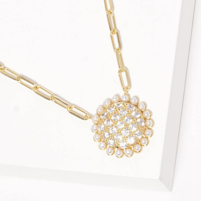 Freshwater Pearl Outline Necklace