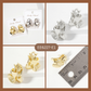Polished Metal Organic-Shape Doorknocker Earrings