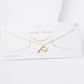 Gold Plated Pearl Initial Necklace