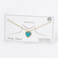 Dainty Gold-Dipped Heart Charm Necklace