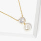 Bridesmaid Cubic Zirconia & Pearl Pendant Necklace