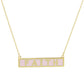 Gold Plated Mini Bar FAITH Necklace