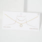 Minimalist Pave Circle Pendant Necklace