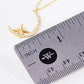 Gold North Star Moon Pendant Necklace