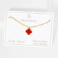 Minimalist Beaded Clover Charm Bracelet