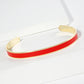 18K GOLD DIPPED ENAMEL COLOR GAME DAY CUFF BRACELET