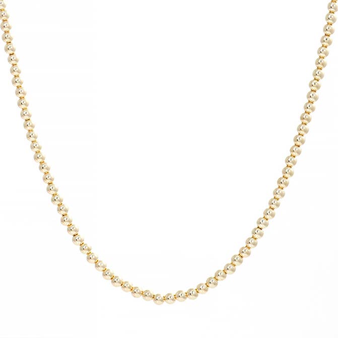 Gold Plated Pearl Beaded Necklace