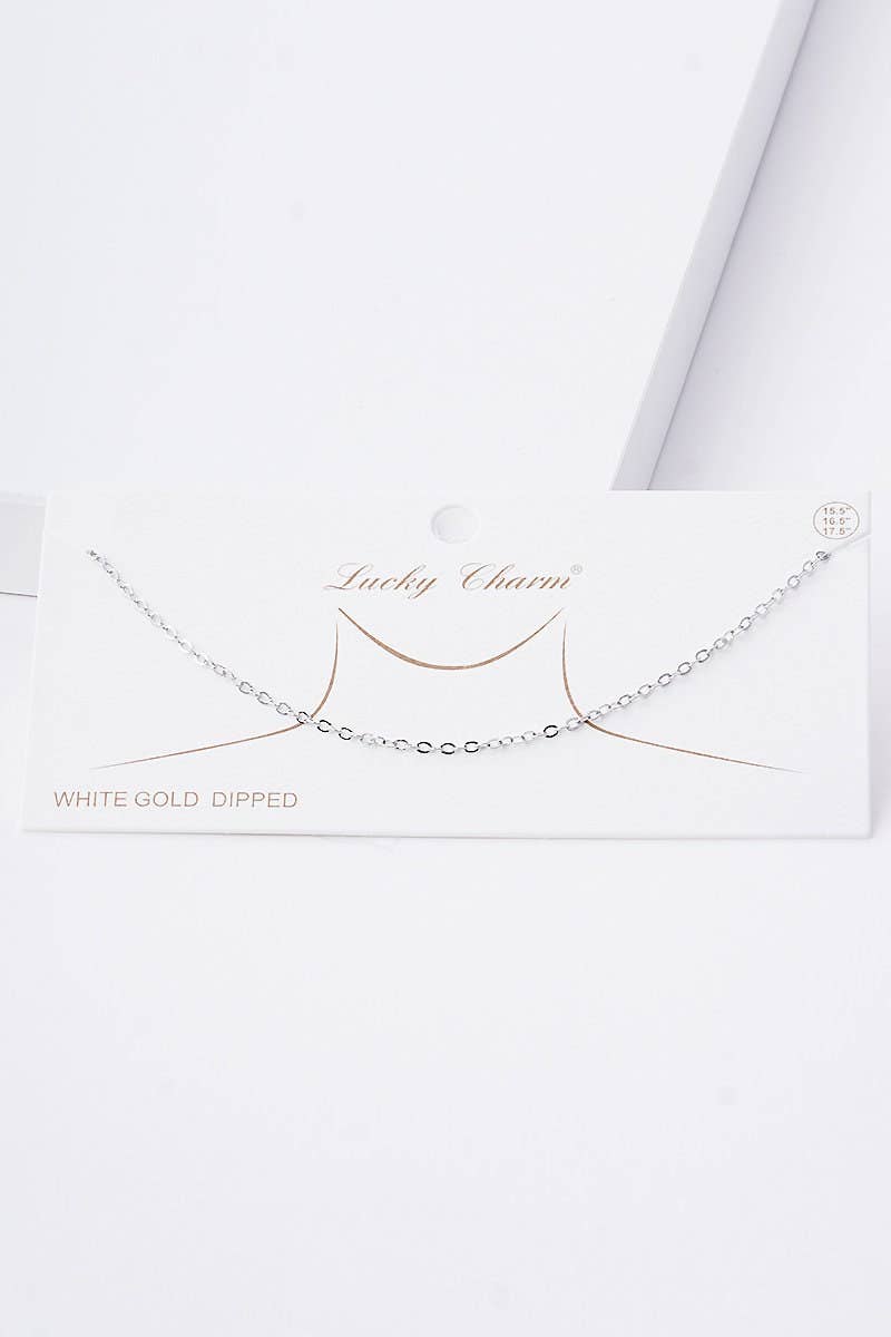 Gold Simple Chain Link Necklace