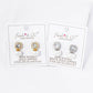 18K GOLD DIPPED PEARL DROP CUBIC ZIRCONIA STUD EARRINGS