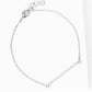 Dainty Cubic Zirconia Bar Chain Bracelet
