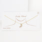 White Shelled Crescent Moon Necklace