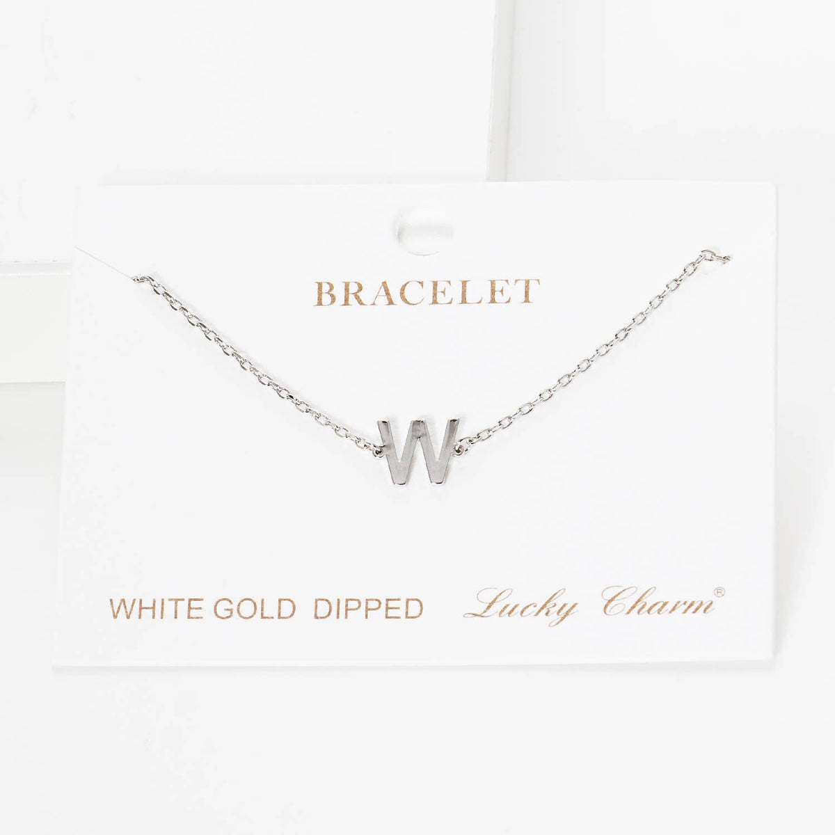 Gold Plated Initial Letter Bracelet