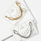 Mixed Link & Wheat Chain Anklet - 14K Gold/White Gold Dipped