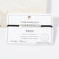 Inspirational Messages "Faith" Tube Bar Bracelet