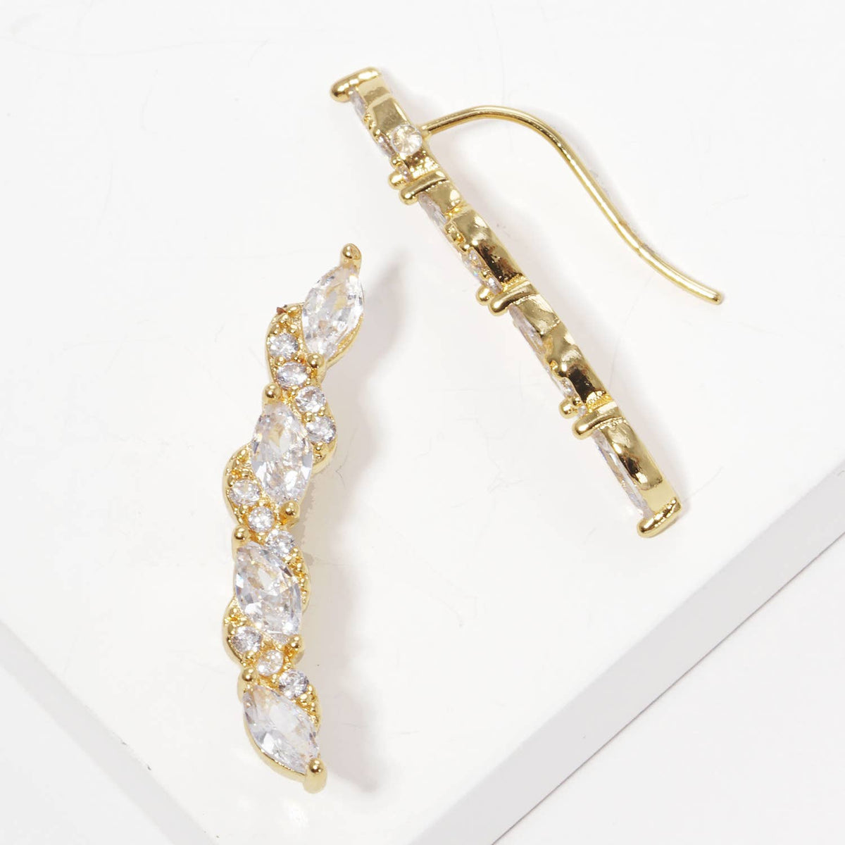 Marquise Crystal Ear Crawlers