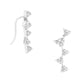 Gold Plated Triangle Ear Climber Earrings