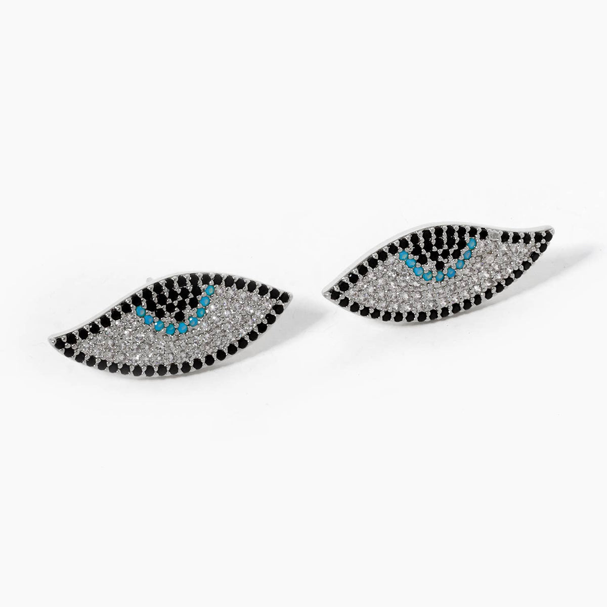 Gold Plated Evil Eye Protection Earrings