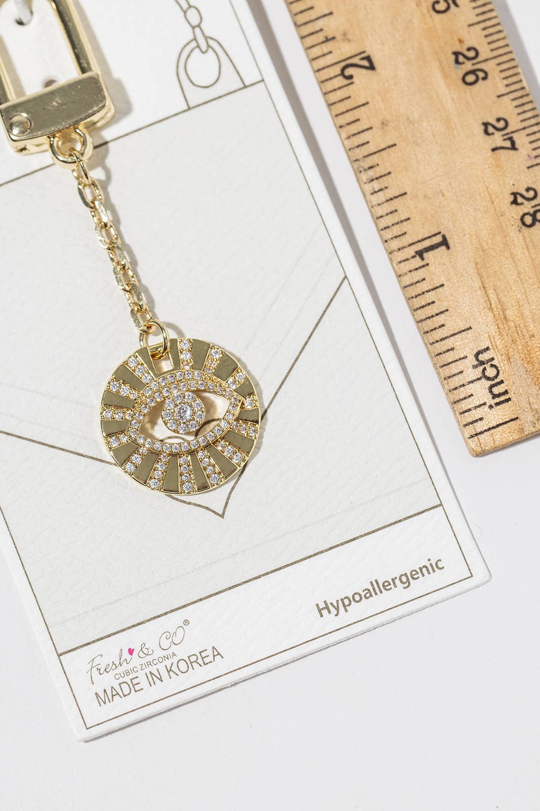 Sparkling Evil Eye Bag Charm