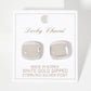 Polished Brass 16mm Square-Shaped Stud Earrings