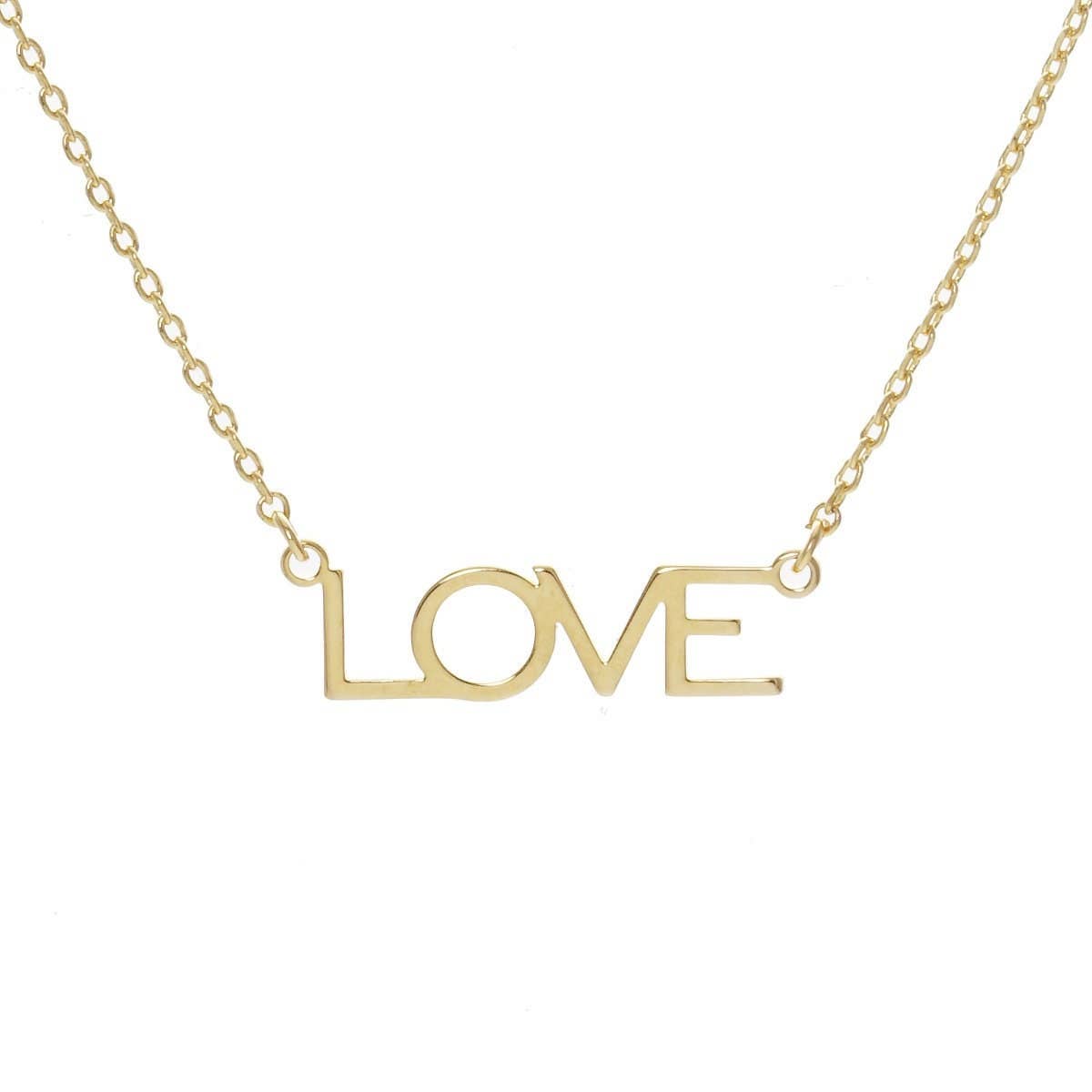 Gold Bold Love Necklace