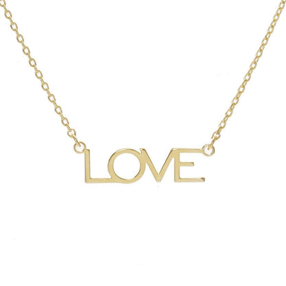 Gold Bold Love Necklace