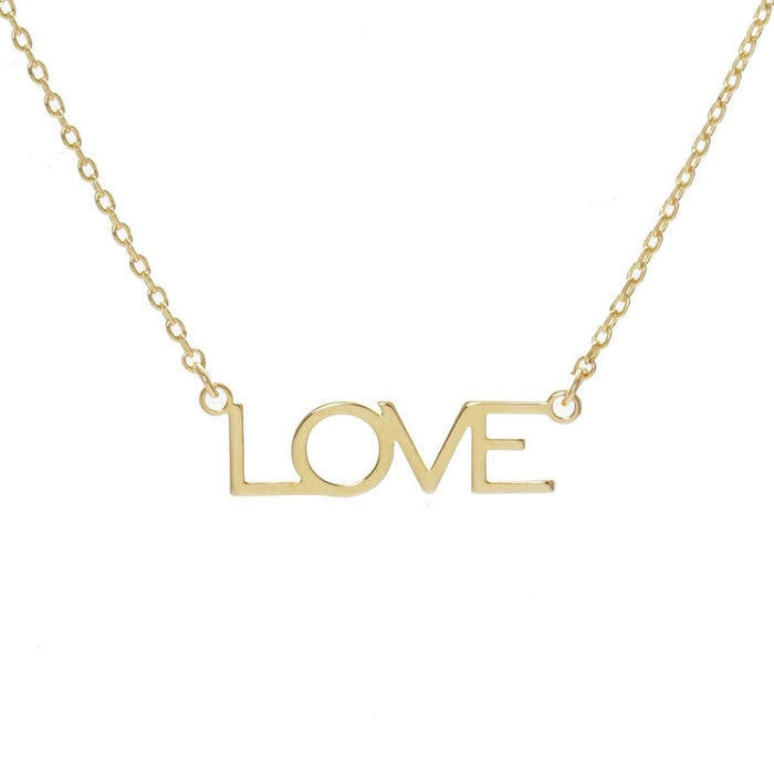 Gold Bold Love Necklace
