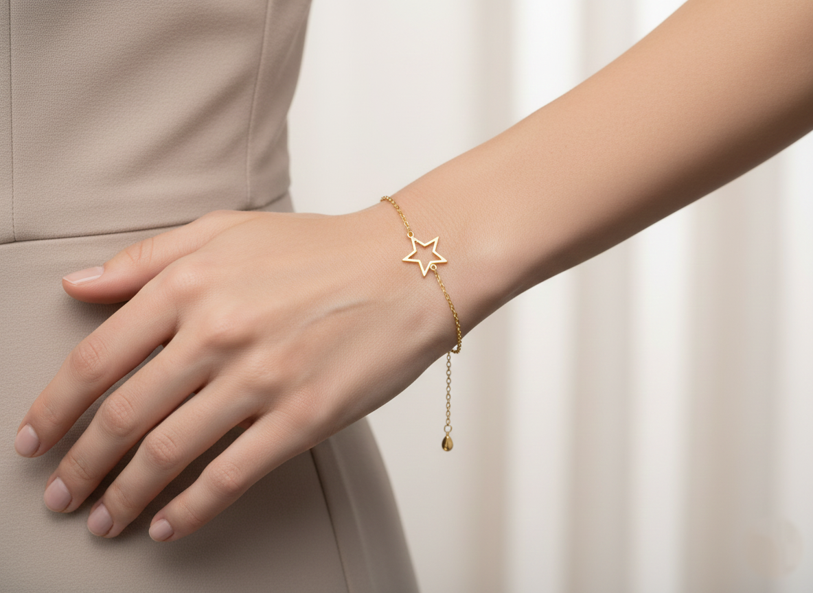 Minimalist Star Charm Bracelet