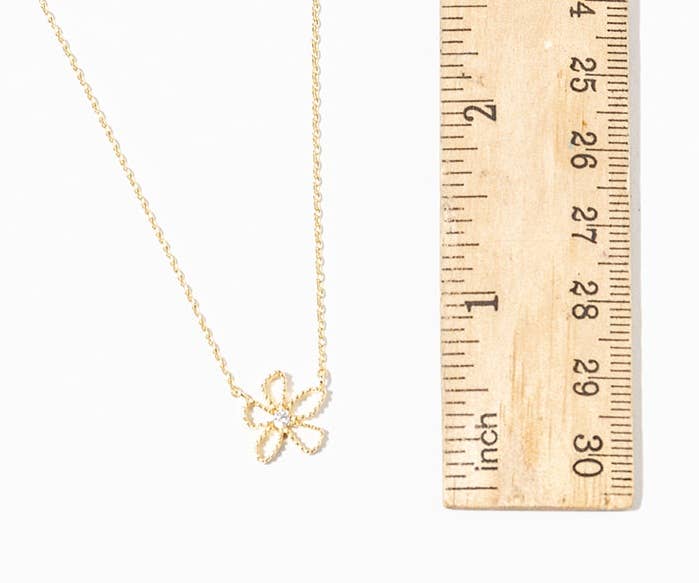 Elegant Blossom Cubic Zirconia Pendant Necklace