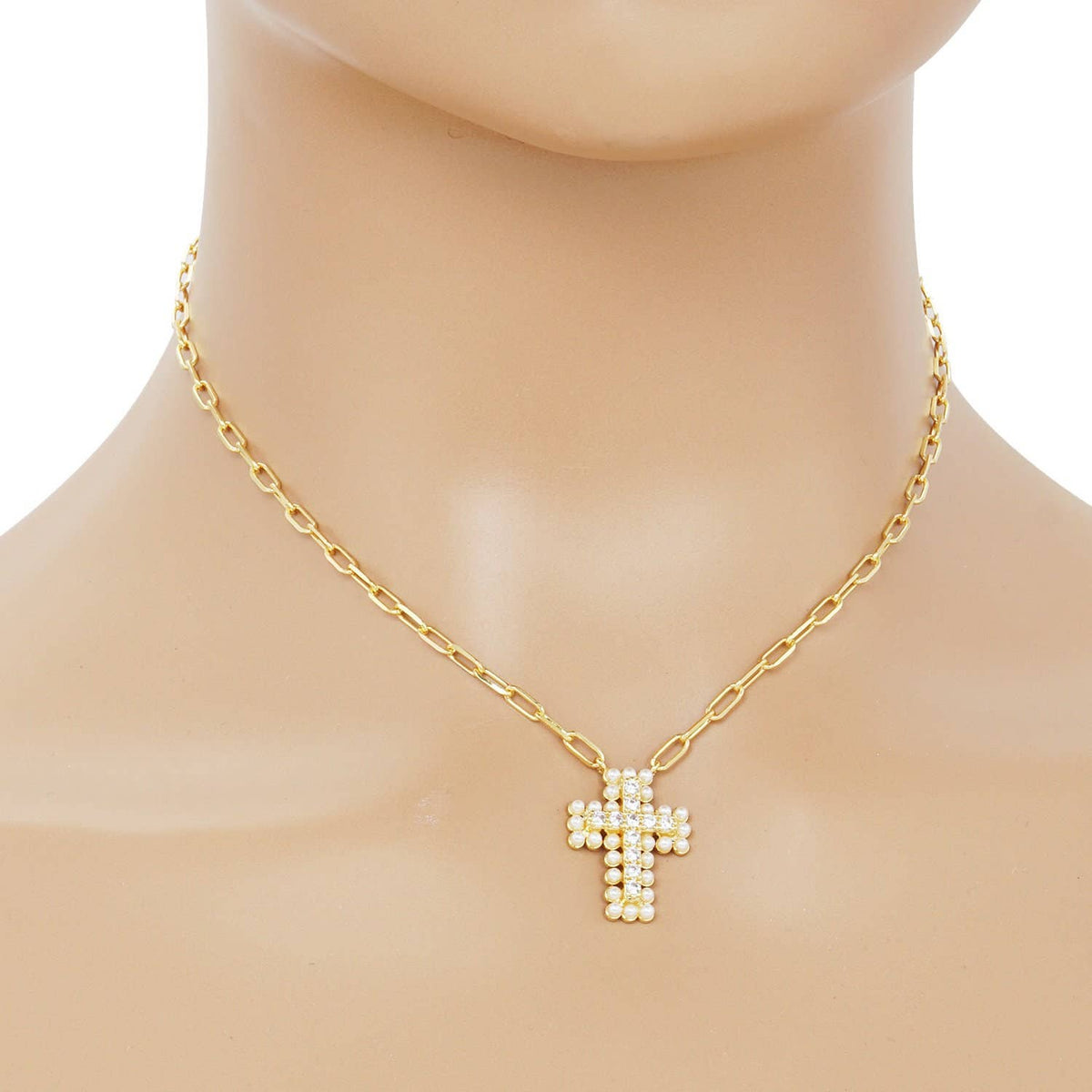 Freshwater Pearl Outline Necklace