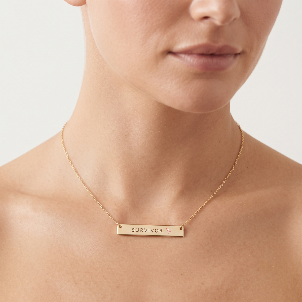 Breast Cancer Awareness "SURVIVOR" Necklace
