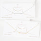 Gold Plated Thin Bar Necklace