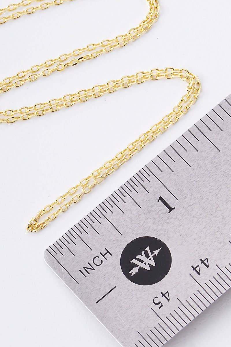 Gold Simple Chain Link Necklace