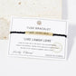 Inspirational Messages "Live Laugh Love" Tube Bar Bracelet