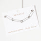 Minimalist Paperclip Chain Bracelet with Dainty Charm