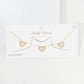 Gold Plated Mayslie Heart Necklace