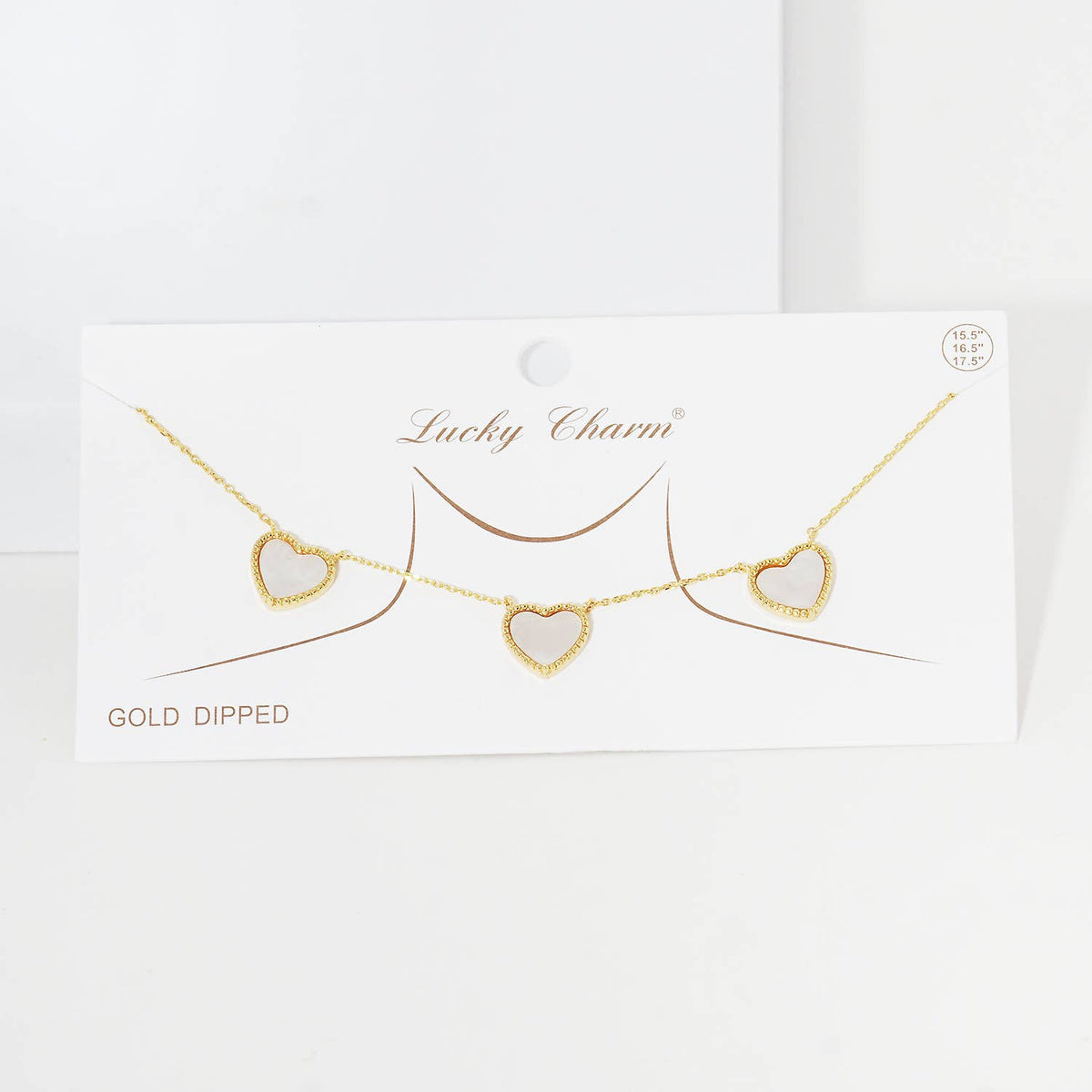 Gold Plated Mayslie Heart Necklace