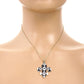 Gold Plated Dalmatian Fleur De Lis Necklace
