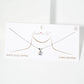 Minimalist Criss-Cross Teardrop Pendant Necklace
