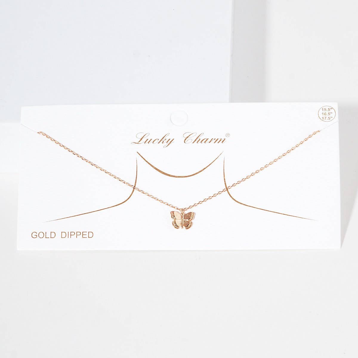 Gold Plated Butterfly Necklace