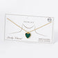 Dainty Gold-Dipped Heart Charm Necklace
