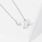 Minimalist Pearl and CZ Accented Pendant Necklace